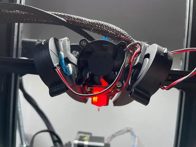 EXTRIMO HOTEND Ender 3 v2 phaetus dragonfly bms 2x5015 fans bl touch hotend sherpa mini / bmg — Image 10 of 11