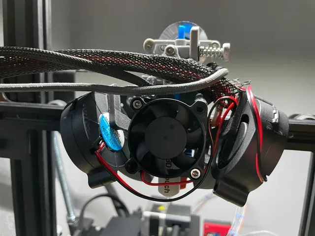 EXTRIMO HOTEND Ender 3 v2 phaetus dragonfly bms 2x5015 fans bl touch hotend sherpa mini / bmg — Image 9 of 11