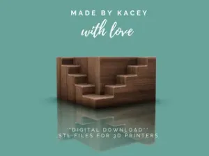 Office or Home Square Planter Designed for a Succulent Garden, Moss Bowl & Various Plants - Instant Download - Sq 3