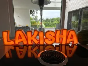 LAKISHA LED- Namenslampe (Name lamp)