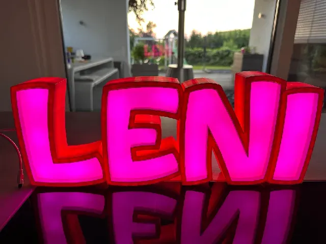 LENI LED- Namenslampe (Name lamp) — Фото 2 из 6