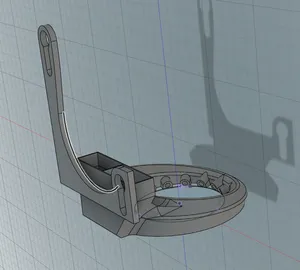 Optimized Fan Duct for Anycubic i3 Mega/Mega S/Mega X, but with a bracket on the side