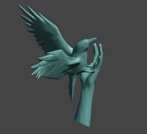 Statue of Nocturnal - Left hand and bird remix