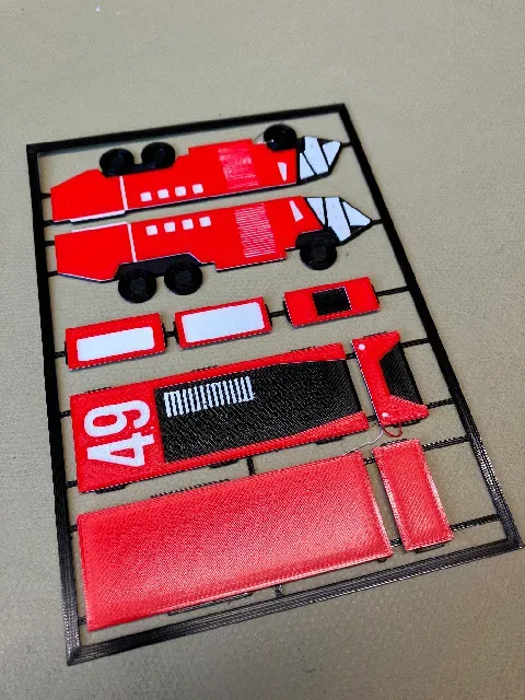 Rosenbauer Panther 6x6 Fire Truck kit card