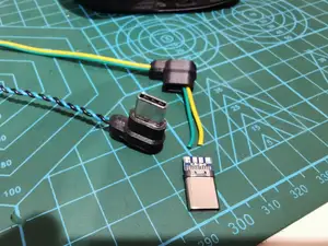 USB type C angle (90 deg) male plug