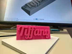 Nameplate - Tiffany