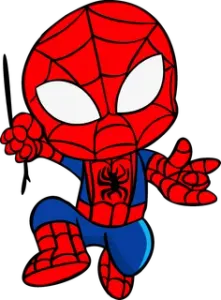 HueForge swinging Spider-Man