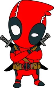 HueForge Deadpool arms crossed