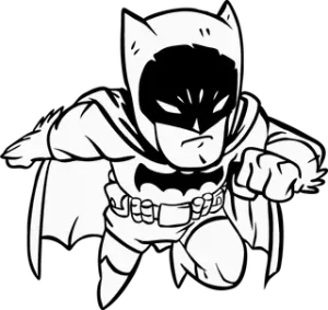HueForge Black and White Batman/DIY kid's wall art