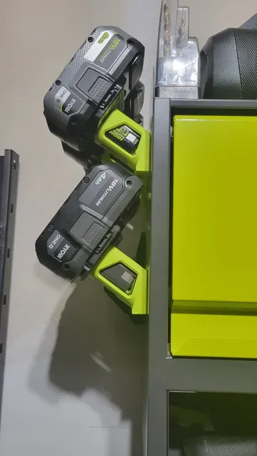 Ryobi Battery Holder for Ryobi wall mounted shelf cabinet