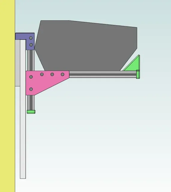 Custom electric piano holder for wall mounted folding table — Фото 8 из 15