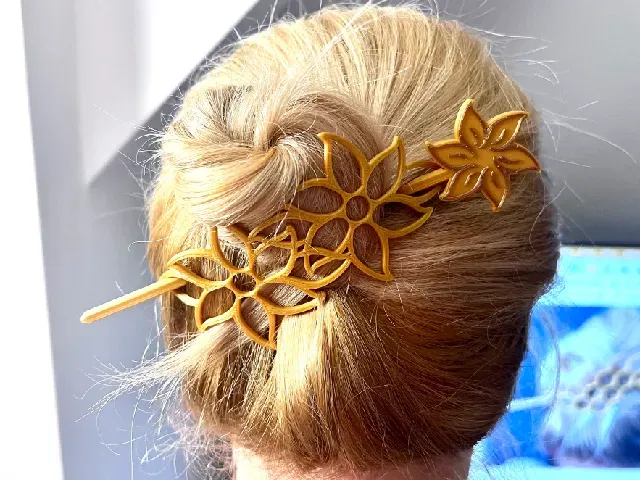 Flowers Slide Hair Clip