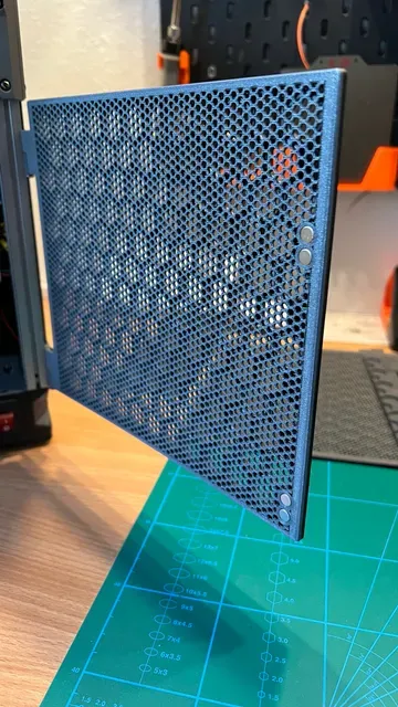 Voron V0 Hinged Rear Panel Hex Mesh — Image 5 of 5
