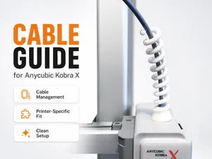 Cable guide for Anycubic Kobra X