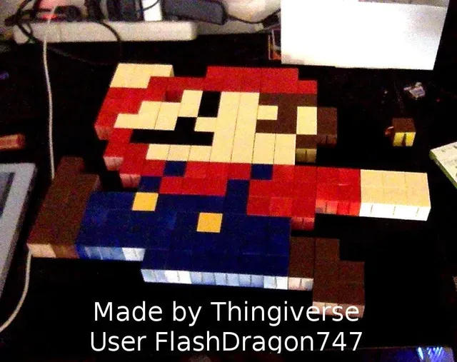 3D Penny-Powered Pixel Art Blocks - Video Game Art — Фото 3 из 14