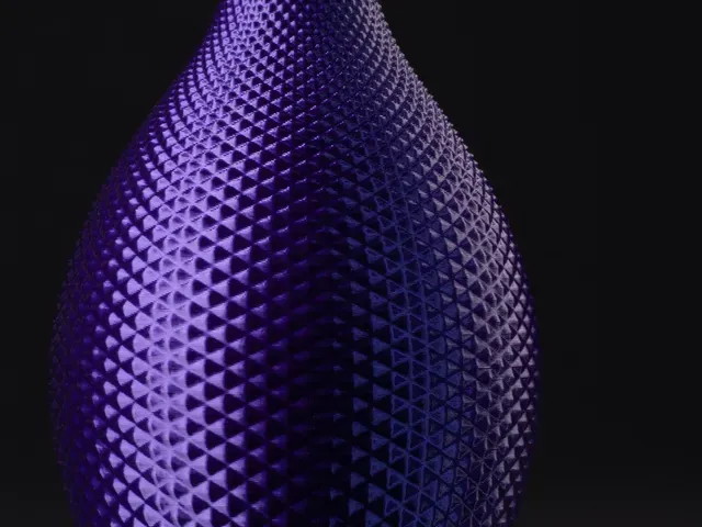 Geometric Spherical Vase with Diamond Pattern (vase mode) — Фото 3 из 3