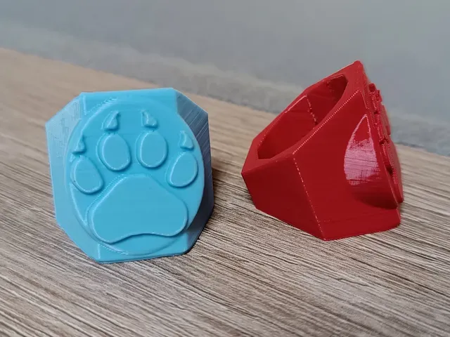 Wolf footprint woggle cubscout / Pasa pañuelo de huella de lobo. One or two colors versions! — Фото 2 из 5