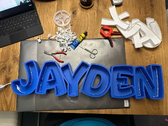JAYDEN LED- Namenslampe (Name lamp) — Фото 2 из 4
