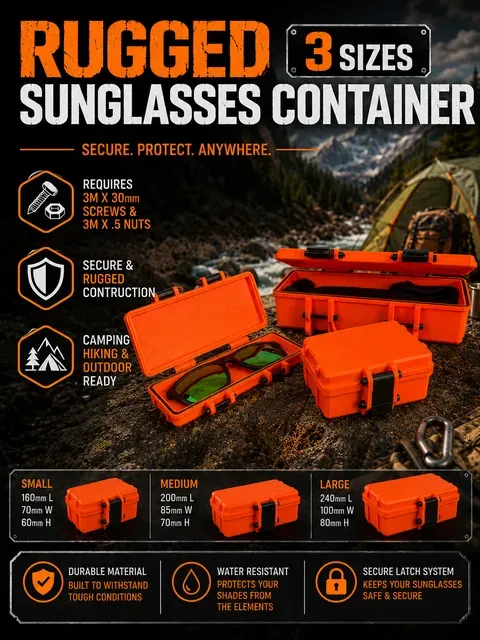 Rugged Glasses & Magnetic Sunglasses Boxes - 3 Sizes — Фото 2 из 9