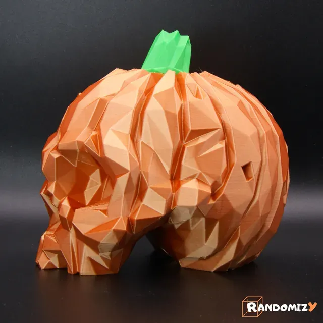 Pumpkin Skull - Low Poly — Image 2 of 6