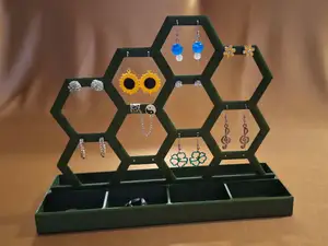 Earring stand: Hexagonal set
