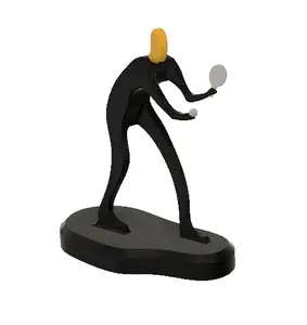 Table Tennis (TT) Athlete Minimalistic Square (Ping-Pong)