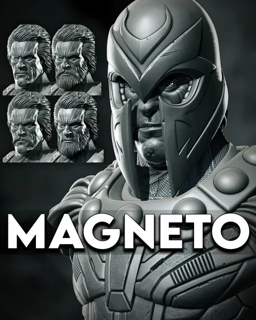 Magneto Bust (pre-supported)