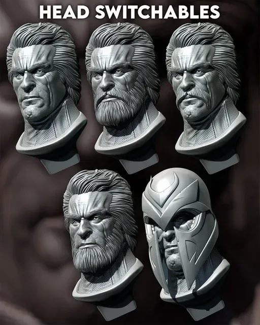 Magneto Bust (pre-supported) — Image 3 of 4
