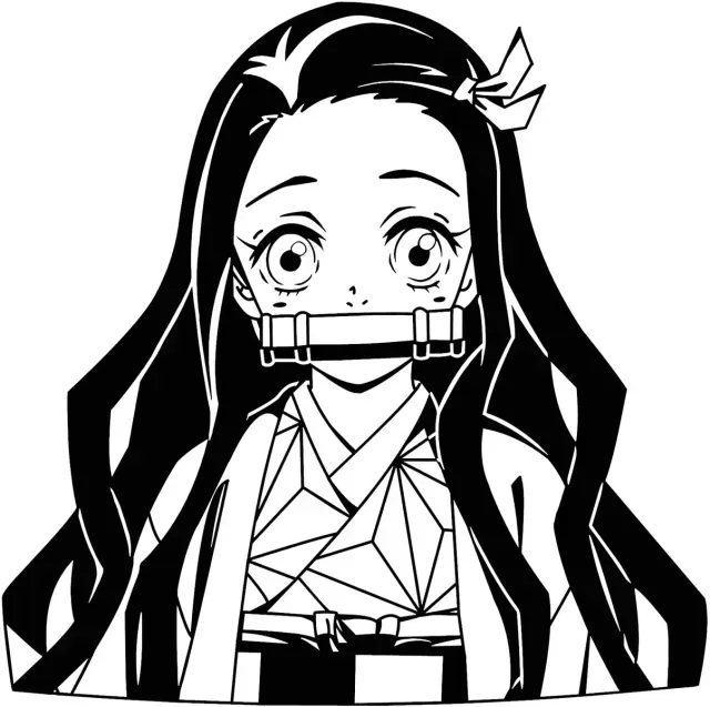 Nezuko Demon slayer wall art two colors