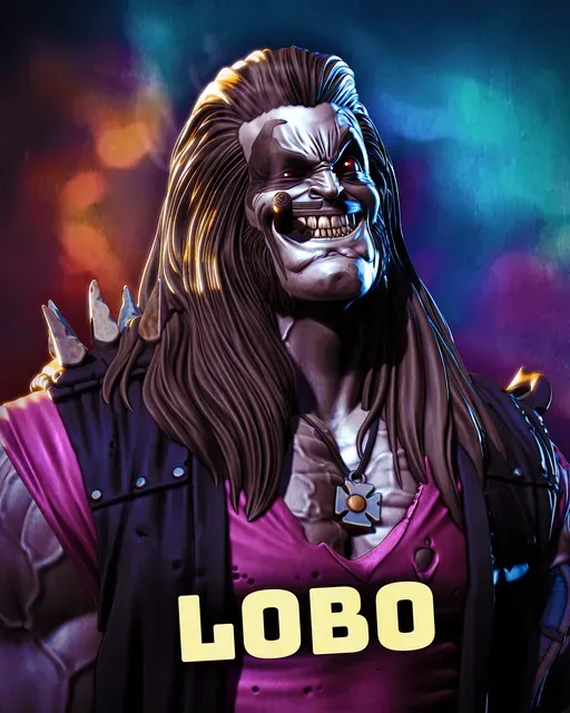 Lobo Bust (pre-supported)
