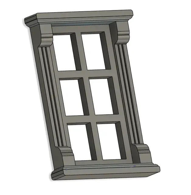 Miniature doll house window