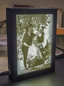Photo frame for 10.5x15.2 cm Lithophane