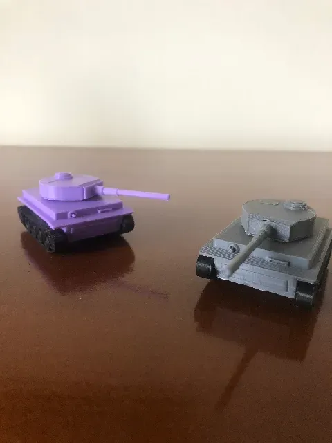 LITTLE CUTE TANK TIGER EASY TO PRINT