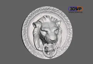 Lion Head Wall Hanger (Door Lion 3D Scan)