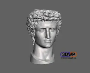 Head Of Roman Emperor Augustus 3D Scan