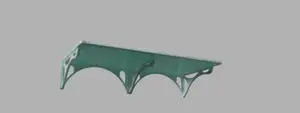 Traditional Chinese Style Bathroom Shelf