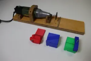 Proxxon rotary tool mount and fixtures