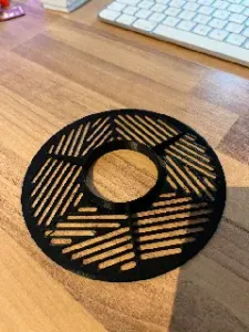 Tri-Bahtinov mask for Celestron C5 telescope