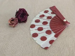 Hand Fan - Polka Dots