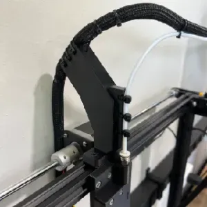 Ender 5 Plus Rear Frame Cable and PTFE Tube Holder Guide