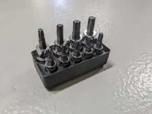 Gridfinity Torx bit organizer for Pittsburgh 9 piece set