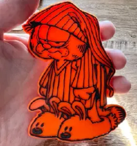 Garfield Pajamas Magnet (8x3mm magnets)