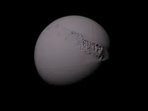 Triton with known topography scaled one in twenty million