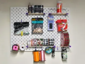 Craft board organization for Ikea Skadis