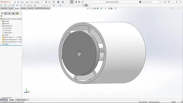 Airtight filament spool container for Prusa MK2.5/3/S, Voron 2.4 — Image 3 of 4