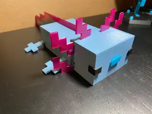 Minecraft Axolotl Desk Organizer