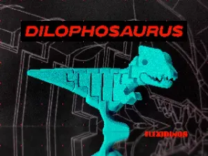 FlexiDinos Toothie the flexi Dilophosaurus print in place articulated dinosaur