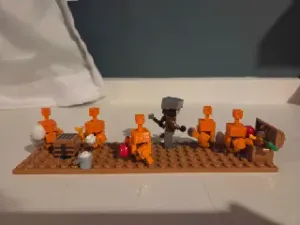 LEGO Minecraft Compatible Copper Golem Head