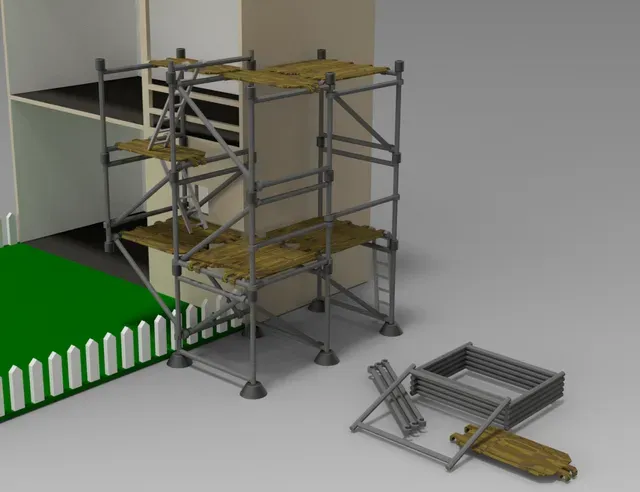Mini Scaffolding (outside the 'Dollhouse' box)