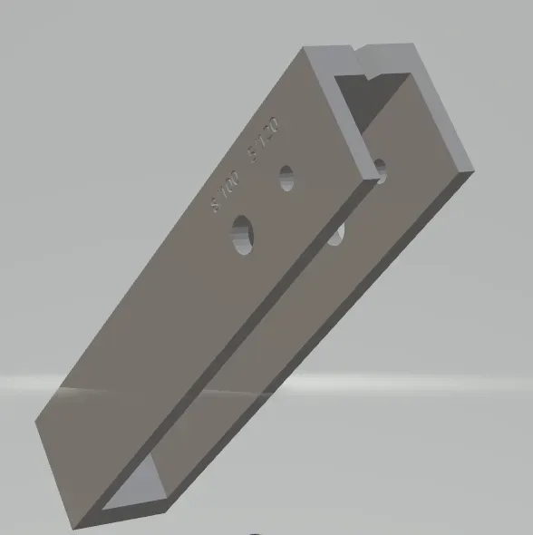 Drill template for furniture for 18mm wood